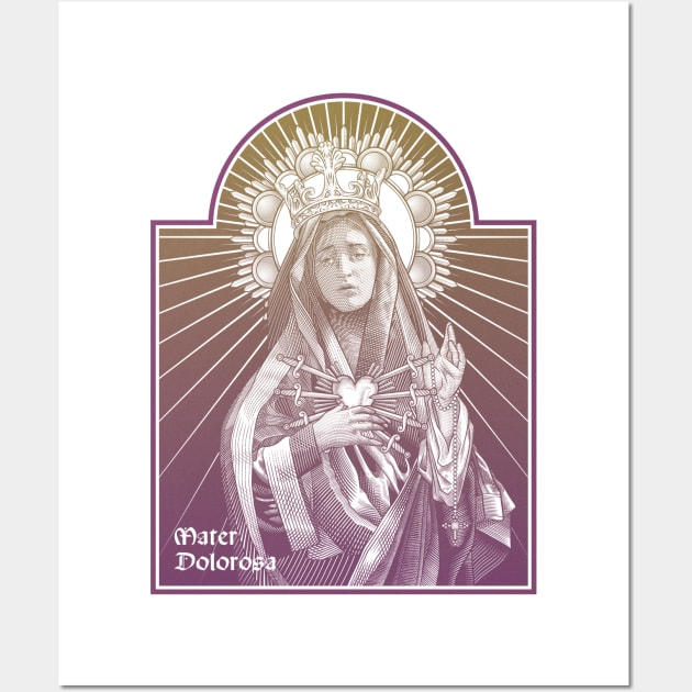 Mater Dolorosa  Our Lady of Sorrows Wall Art by Beltschazar